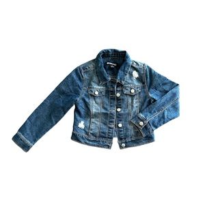 Blue Spice Jean Jacket For Girls With Pockets.